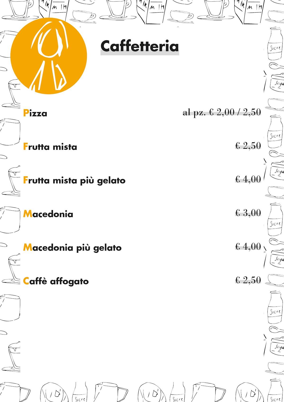Menu di Bar Sunrise 