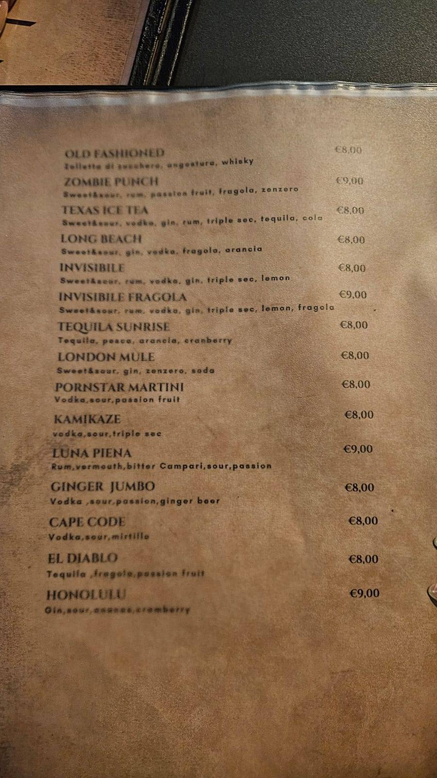 Menu di Bar Yesterday 