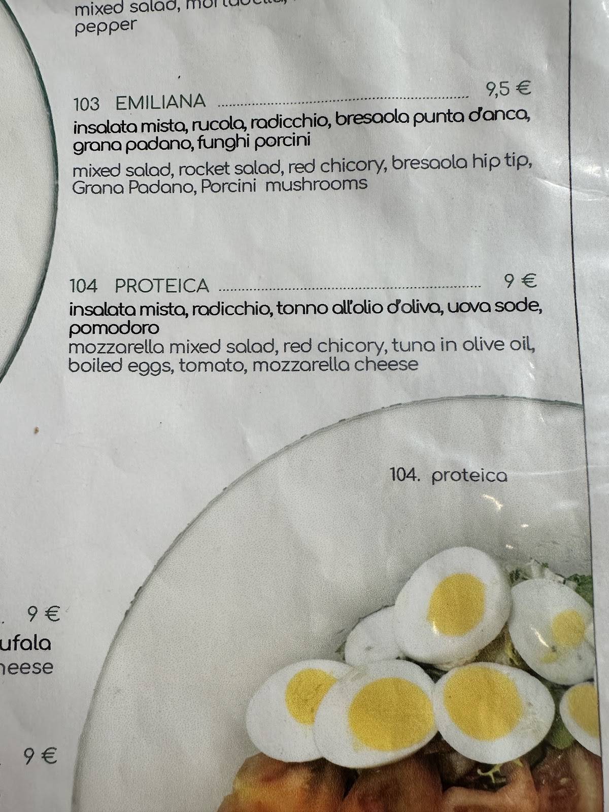 Menu di Bono Bottega Nostrana - Piazza Di Spagna