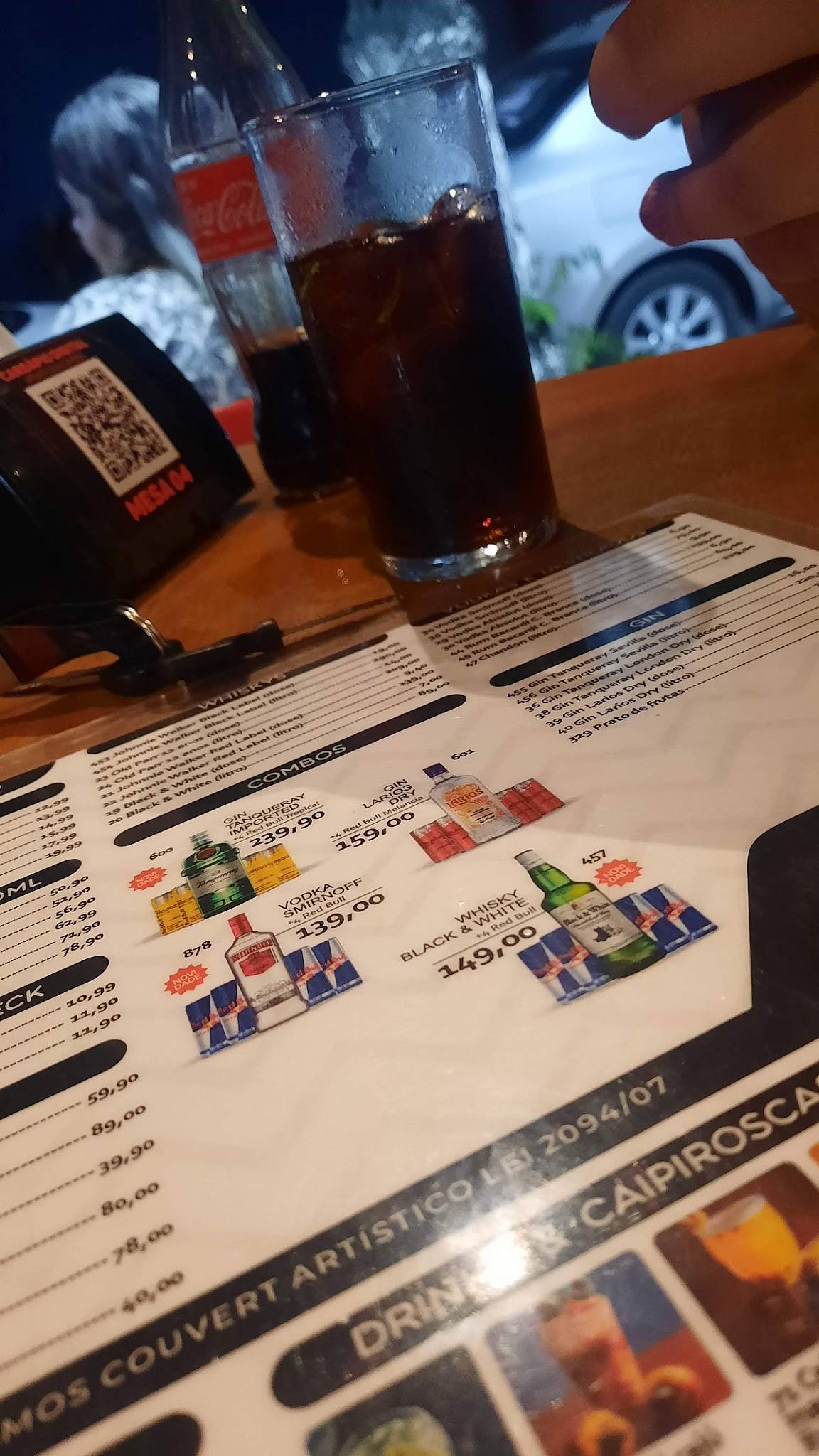 Seu Zé Madalena cardápio