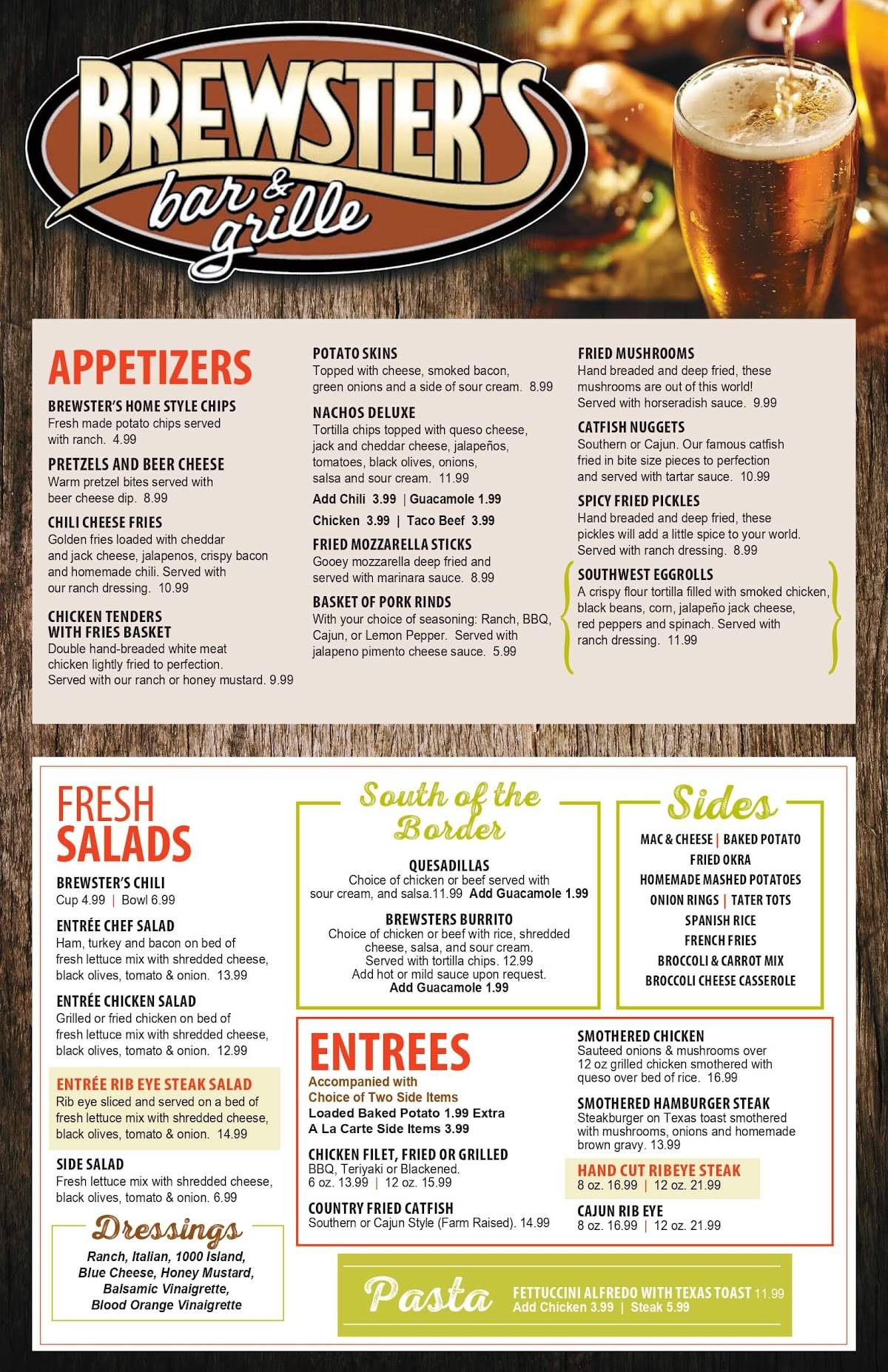Menu At Brewster s Bar Grille Portland menu-at-brewster-s-bar-grille-portland