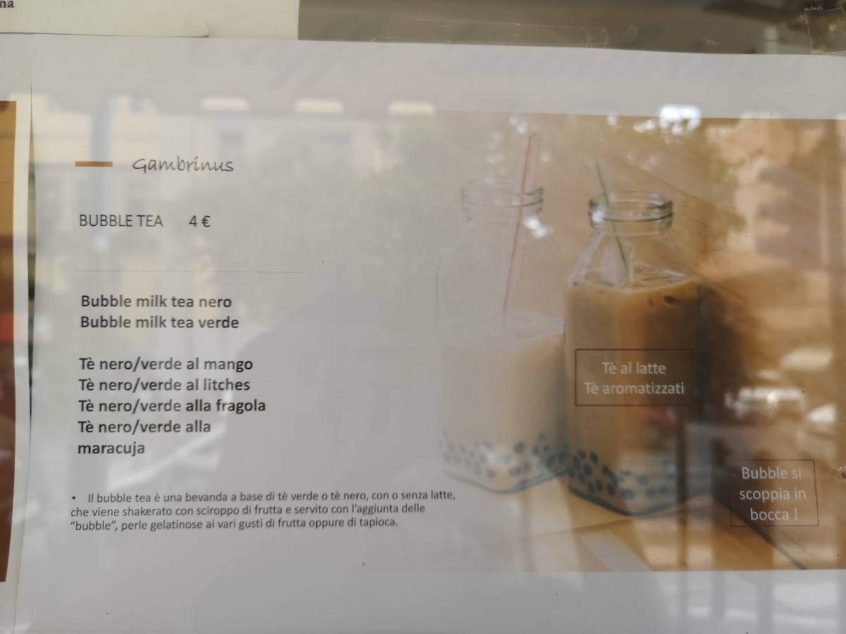 Menu di Caffè Gambrinus 