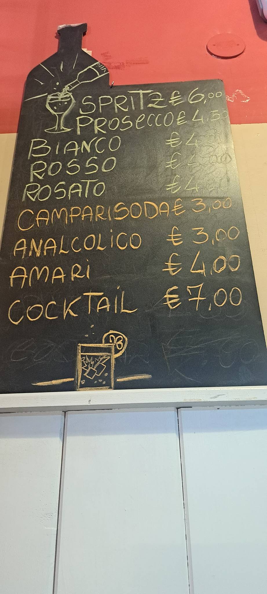 Menu de Cappuccino Doc