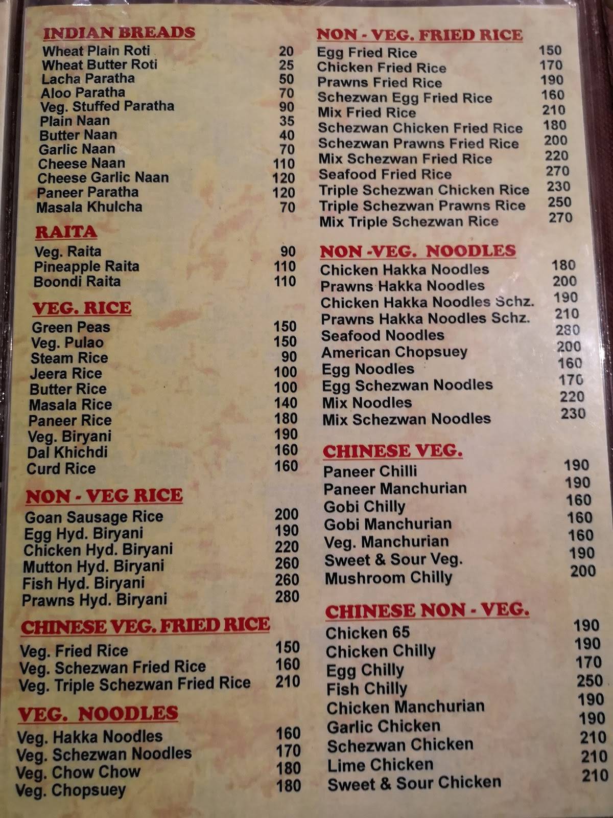 Eatopia Bar & Restaurant menu