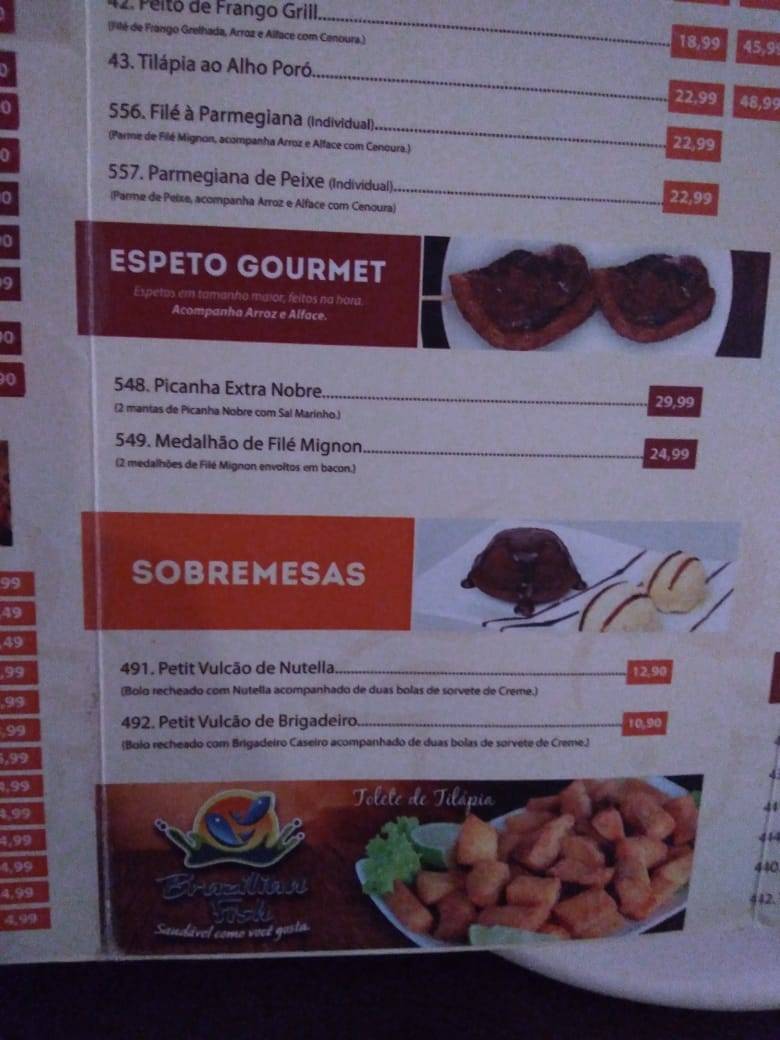 Big Boi Espetaria cardápio