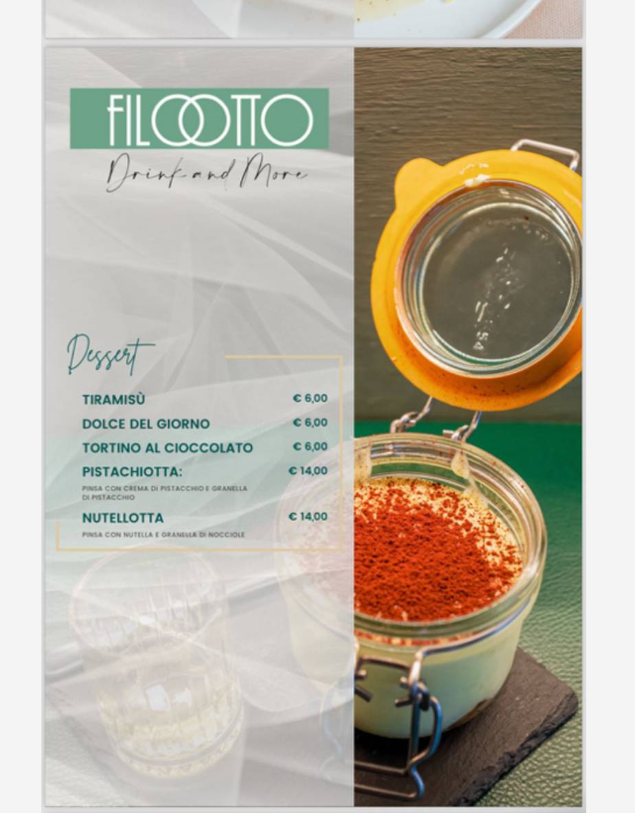 Menu di FILOTTO drink & more 