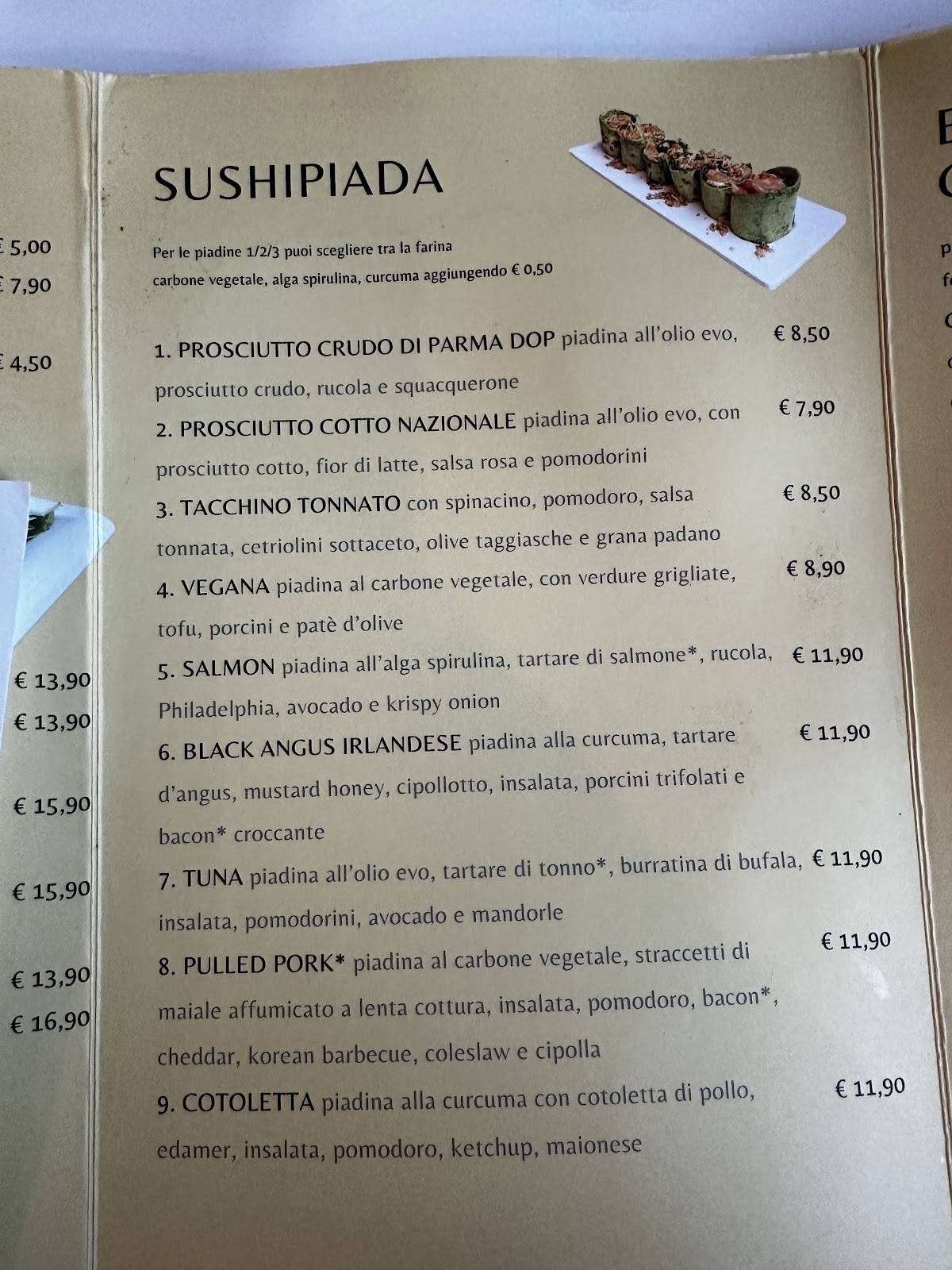 Menu di Farinami 