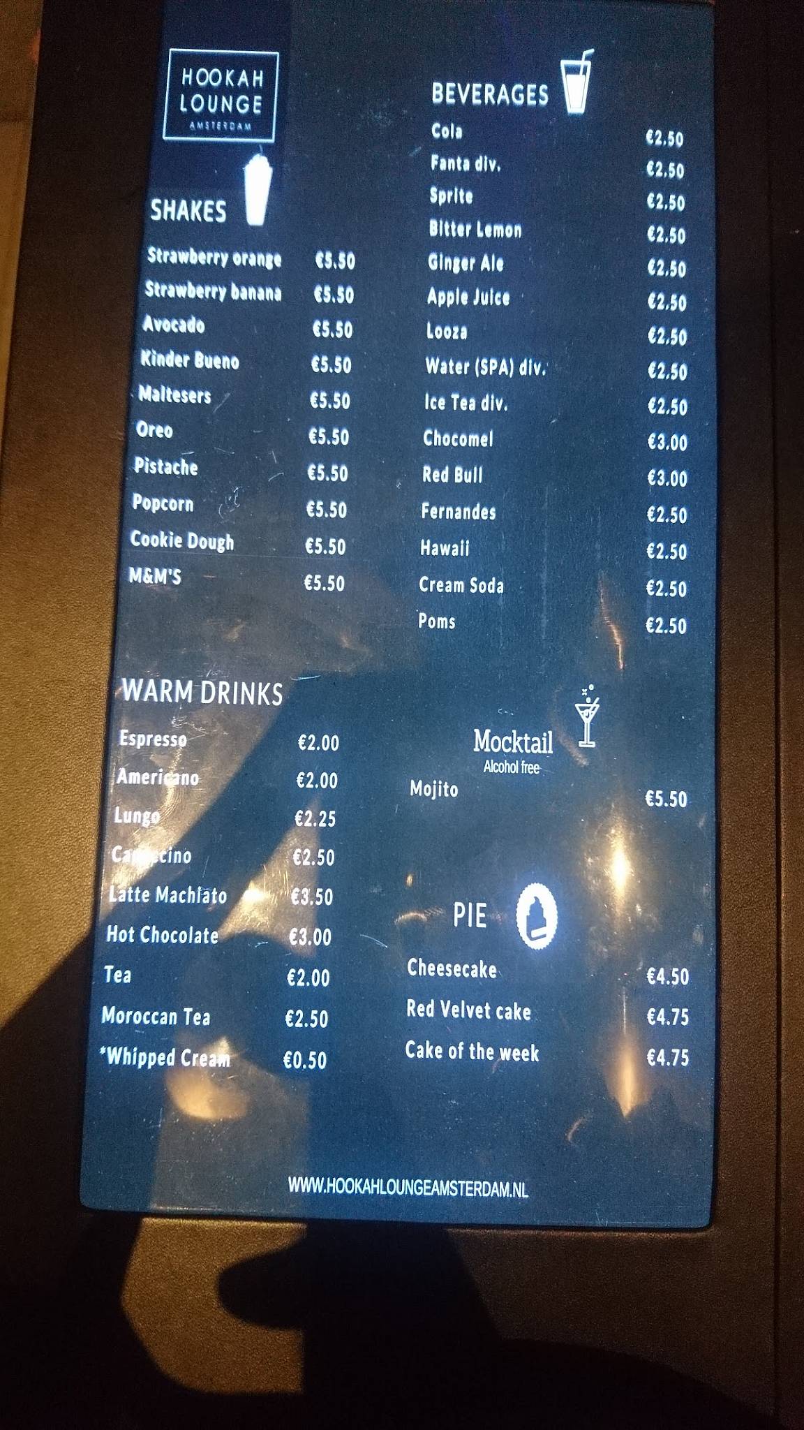 speisekarte-von-hookah-lounge-amsterdam-amsterdam