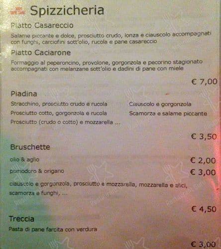 Menu di La Rocka 