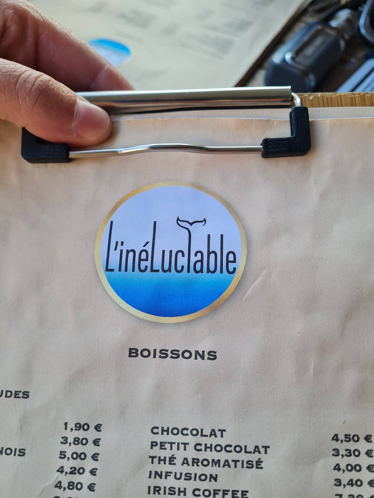 Menu de L'inéluctable