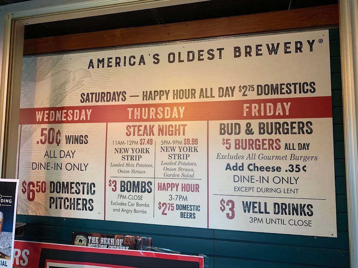 Menu at Logo's Sports Bar & Grill, Cincinnati