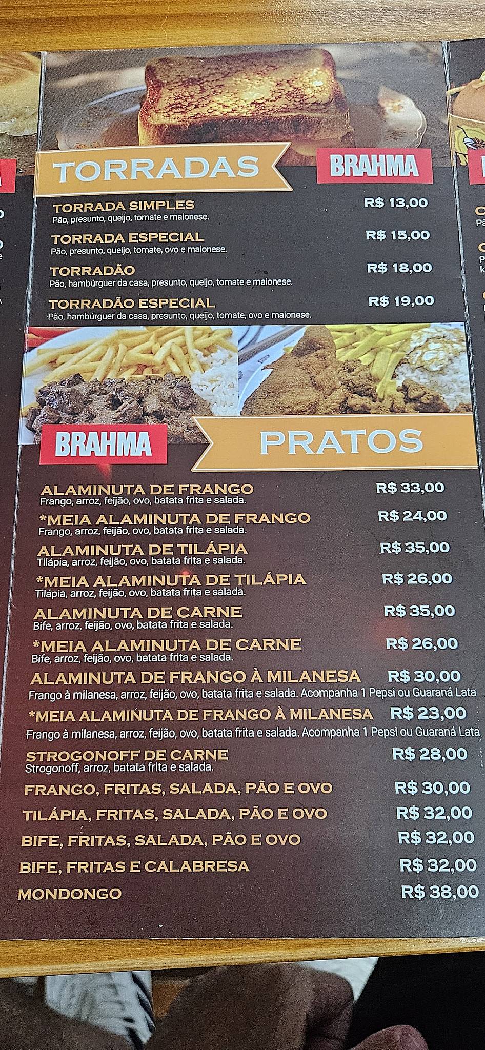 Nelsão Xisaria E Cachorrão cardápio