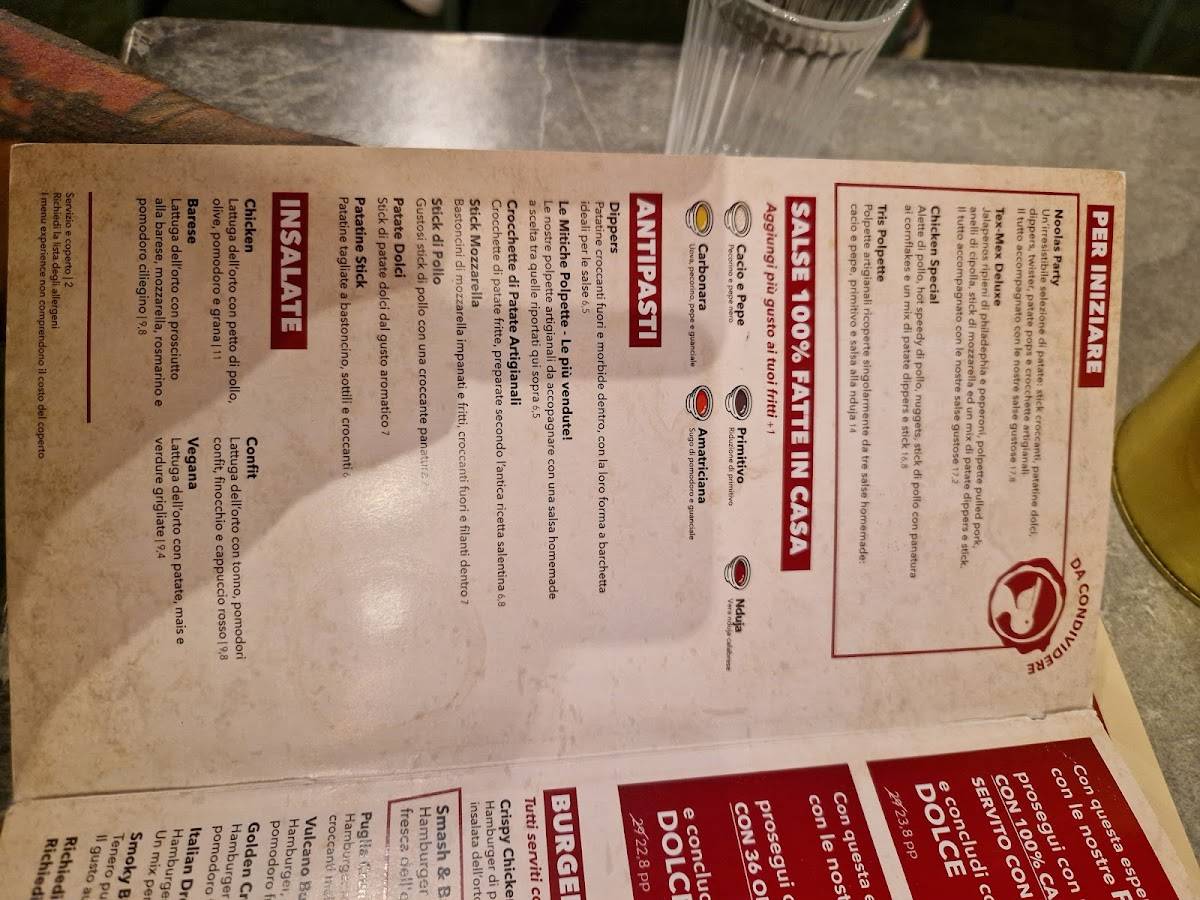 Menu di Noolas 