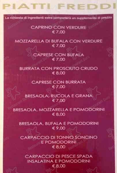 Menu di Pacino Cafè 