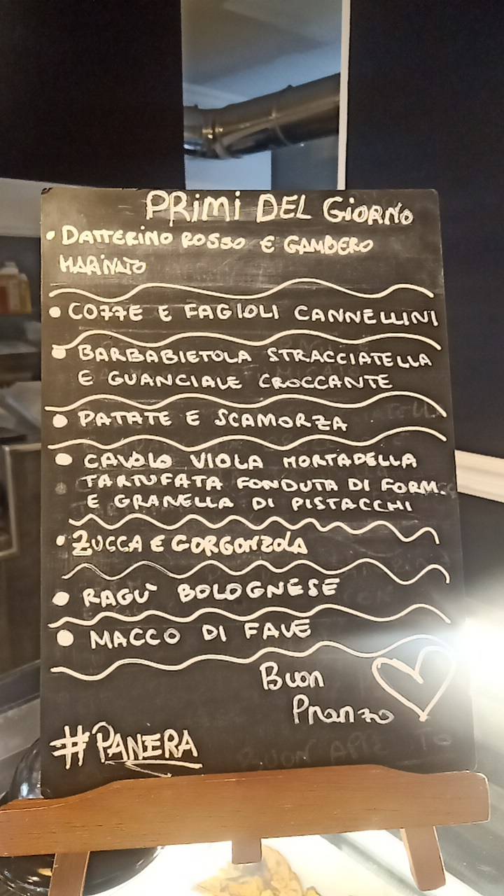 Menu di Panéra 
