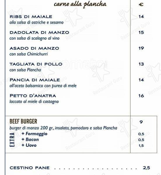 Menu di Plancha 