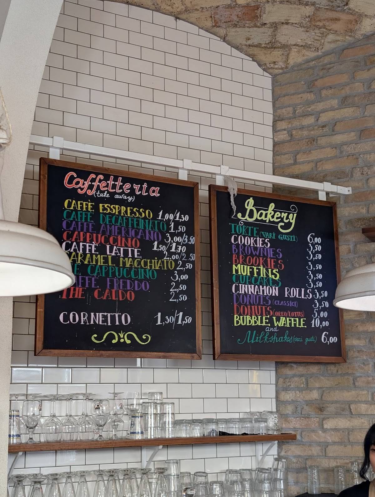 Menu de Pop's Roma