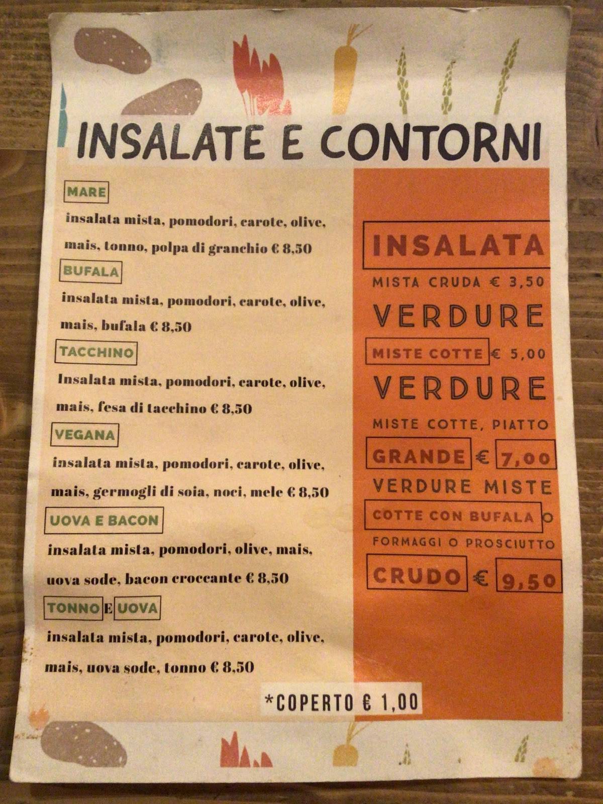 Menu di Quinto Recinto 