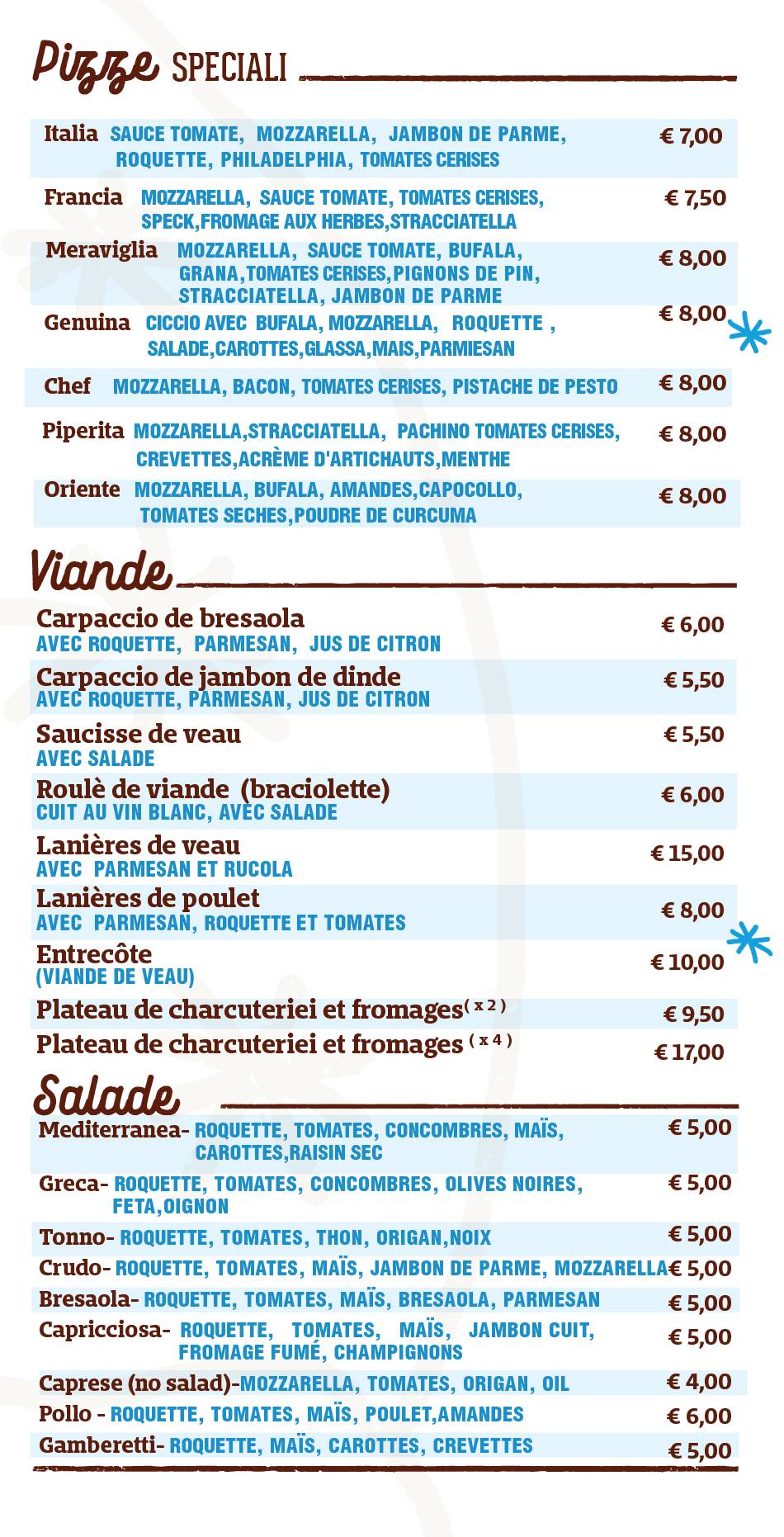 Menu di Rampavilla 