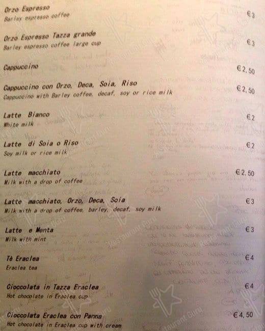 Menu di Sharivari 