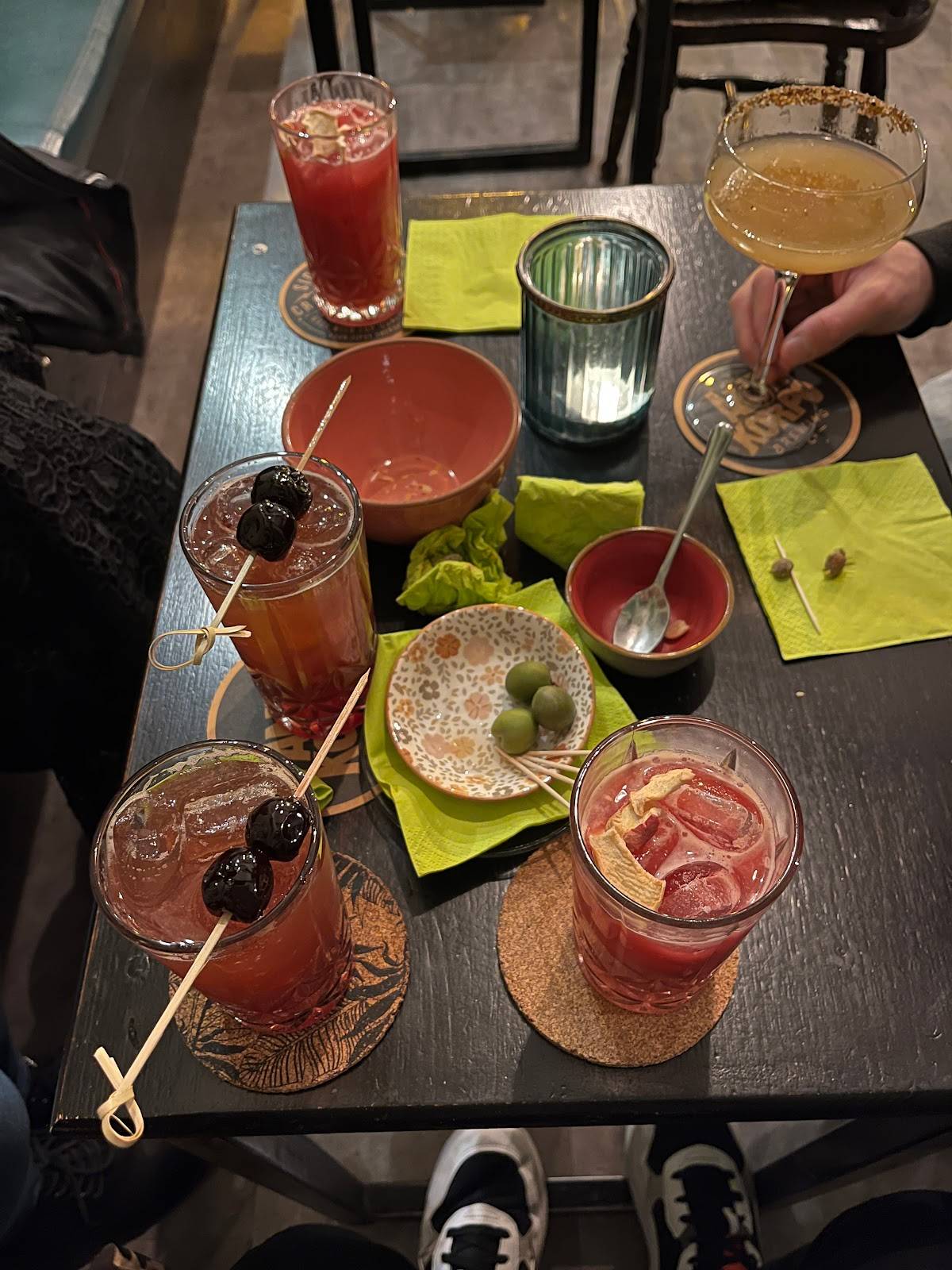 Menu di The Botanist 