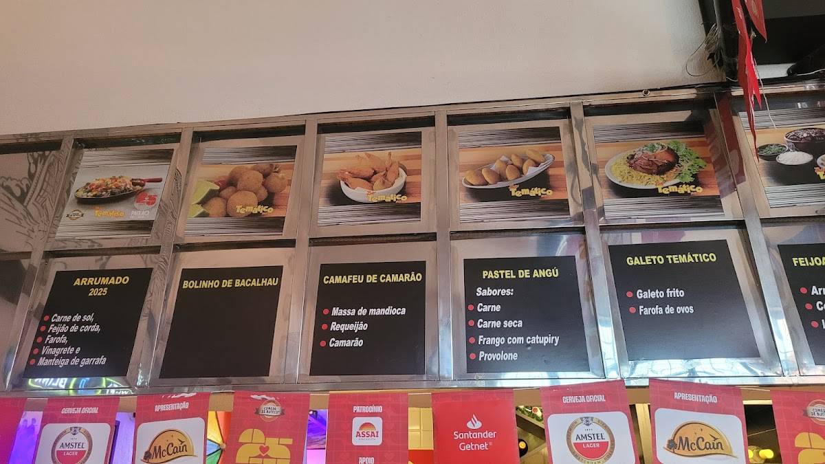 Bar Temático de Santa Tereza cardápio