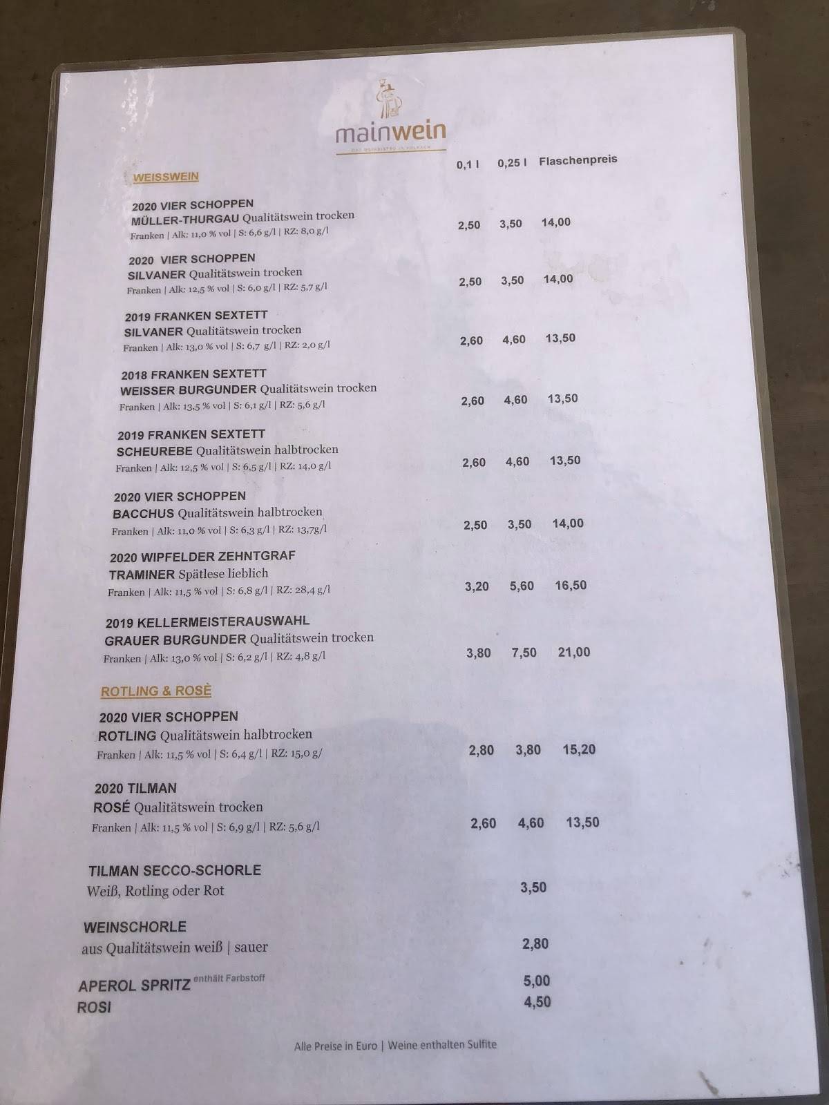 mainwein weinbistro an der alten mainbrücke