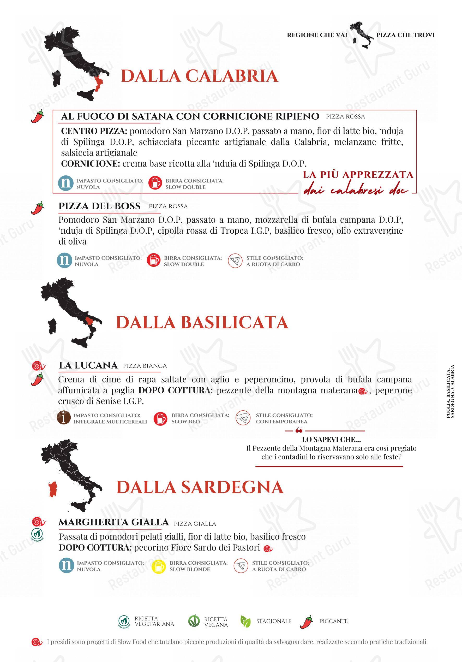 Menu di Pummarò.it - Menu