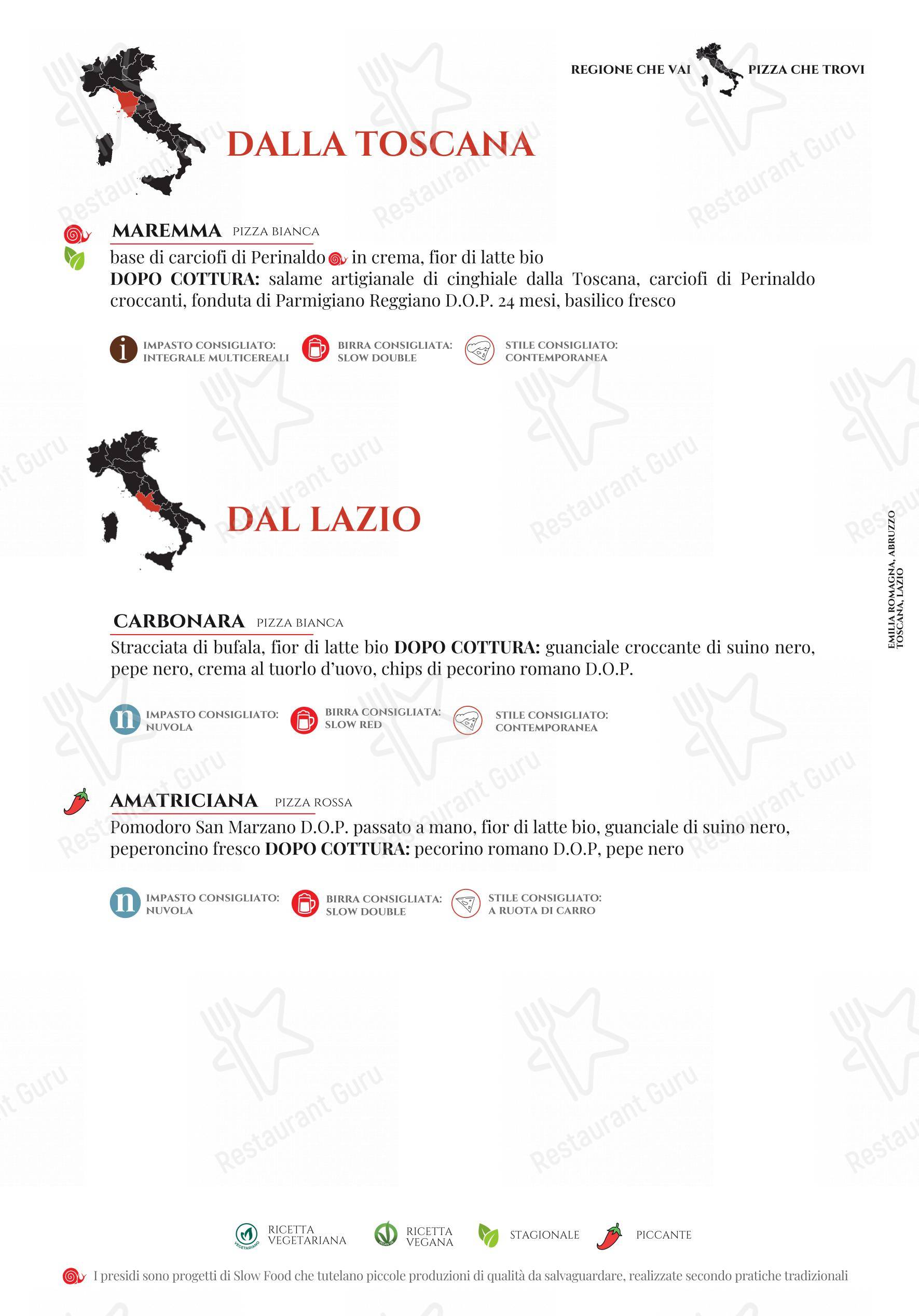 Menu per Pummarò.it in Torino