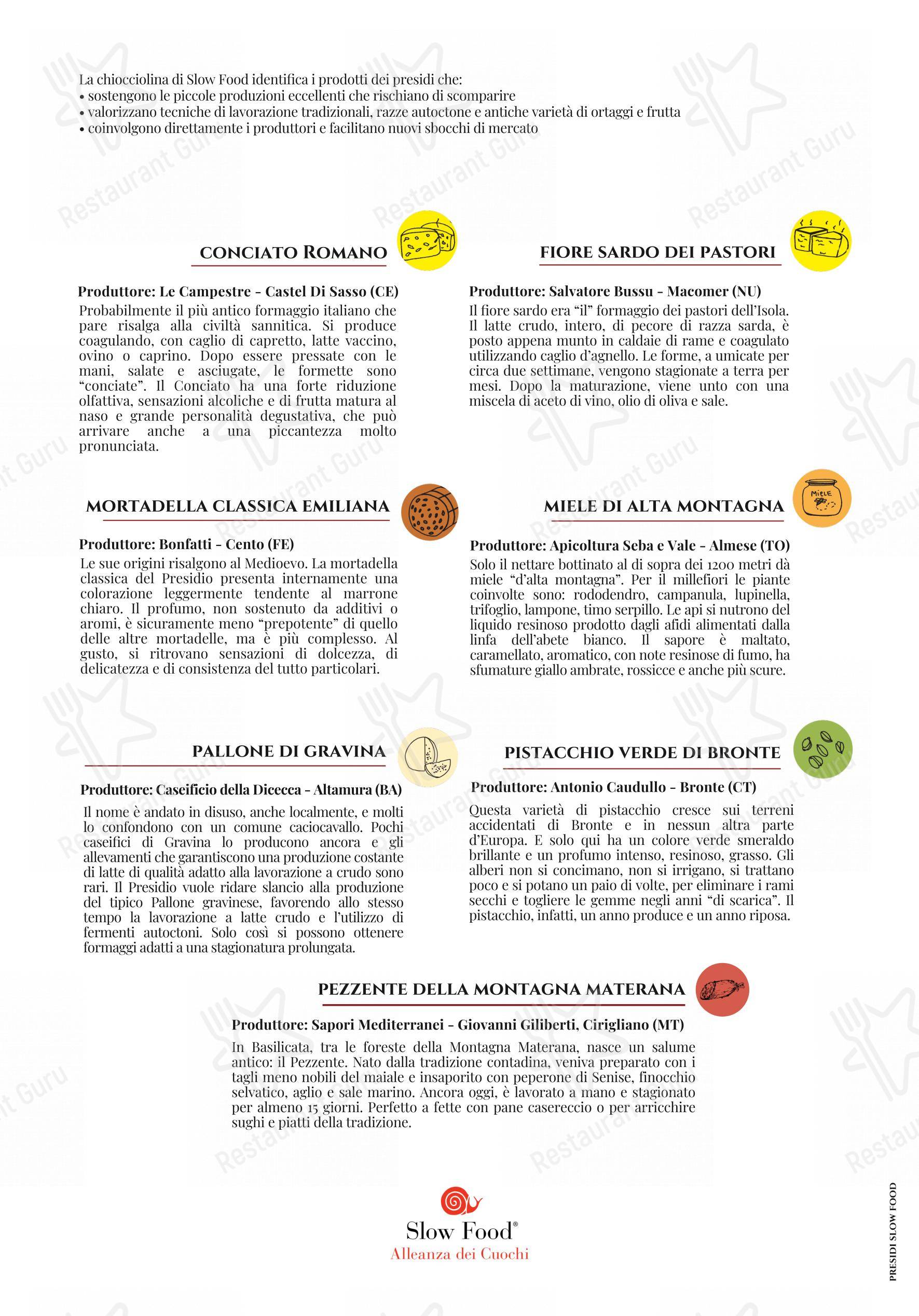 Menu per Pummarò.it in Torino