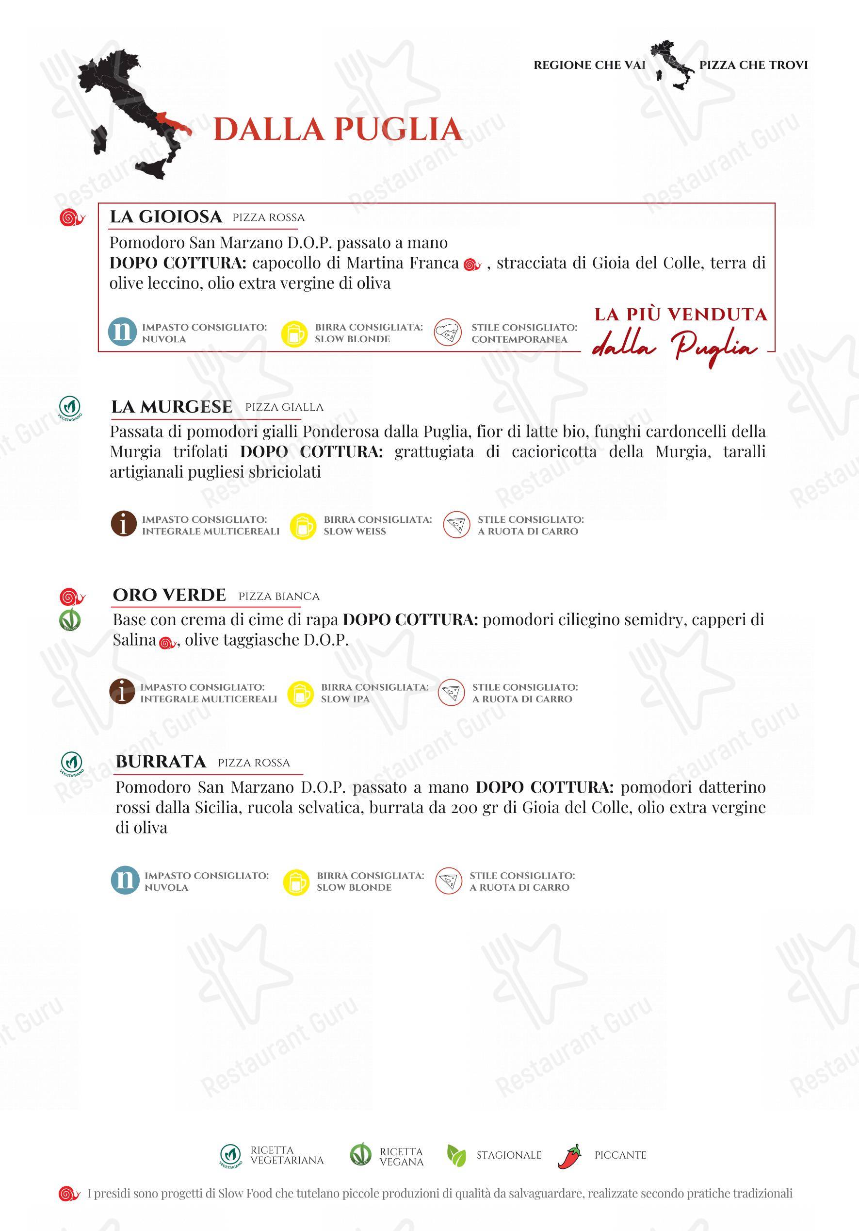 Menu per Pummarò.it pizzeria