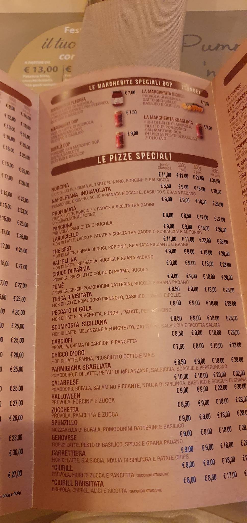 Menu di Pummarola 'ncoppa Cava de' Tirreni 