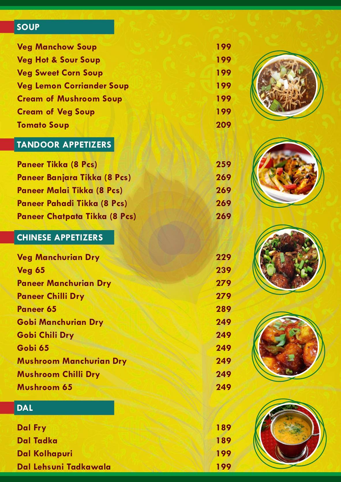 RADHA KRISHNA PURE VEG menu