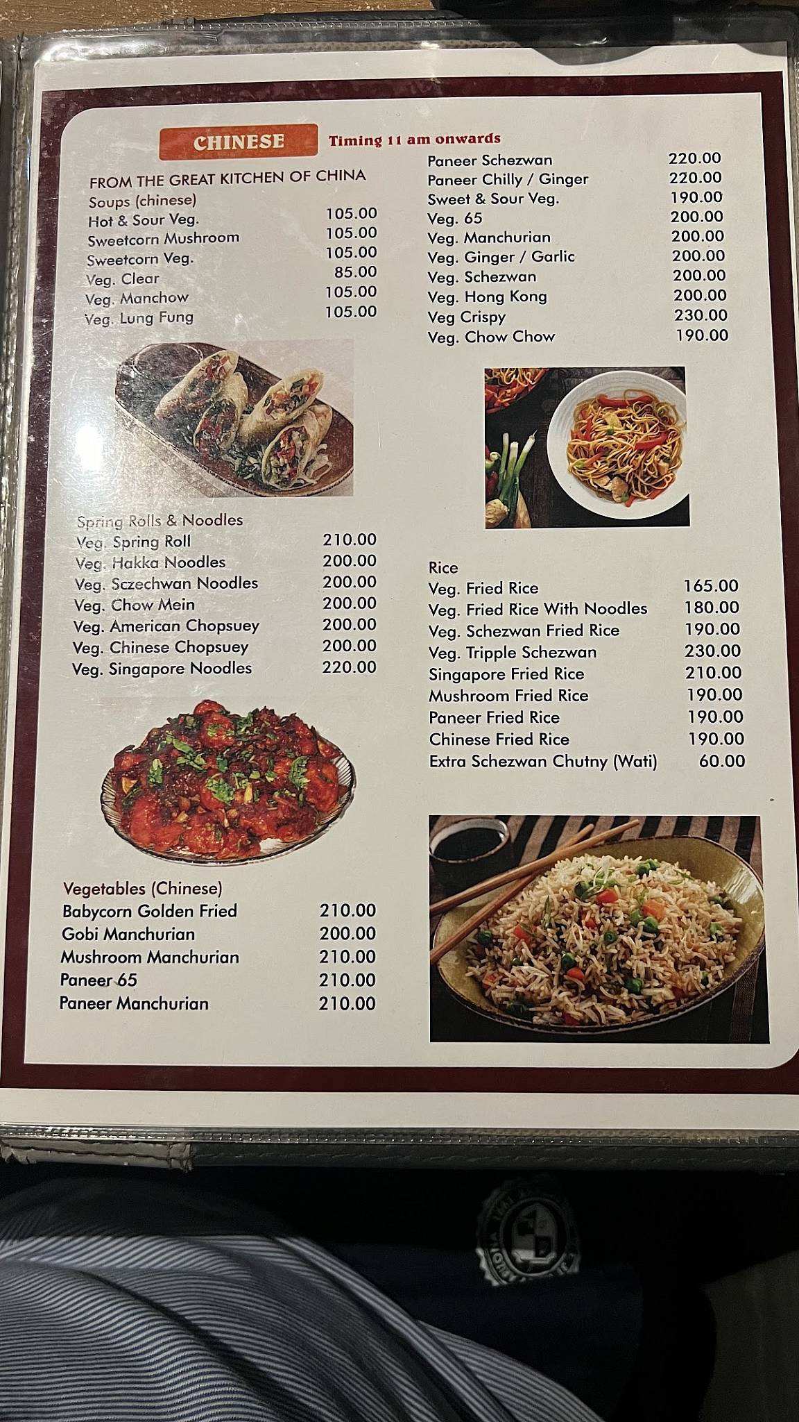 Sagar Veg Restaurant menu