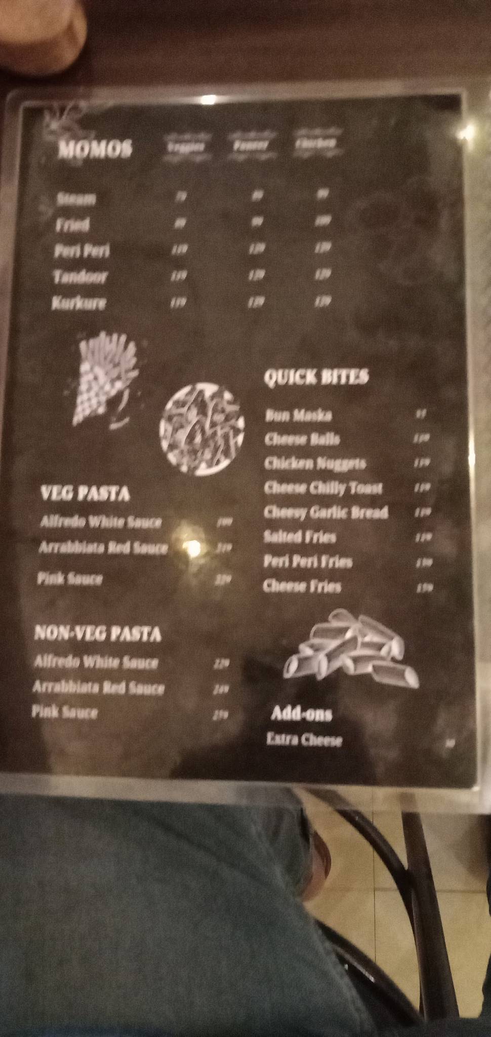 THE VOGUE CAFE menu