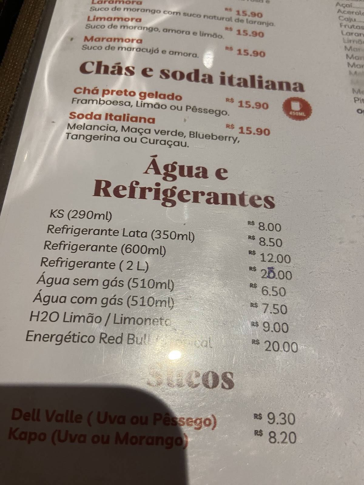Pururuca´s Vinhedo cardápio
