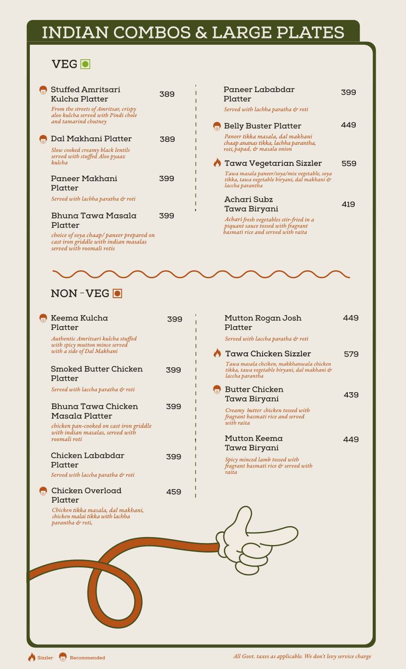 QD Restaurant menu