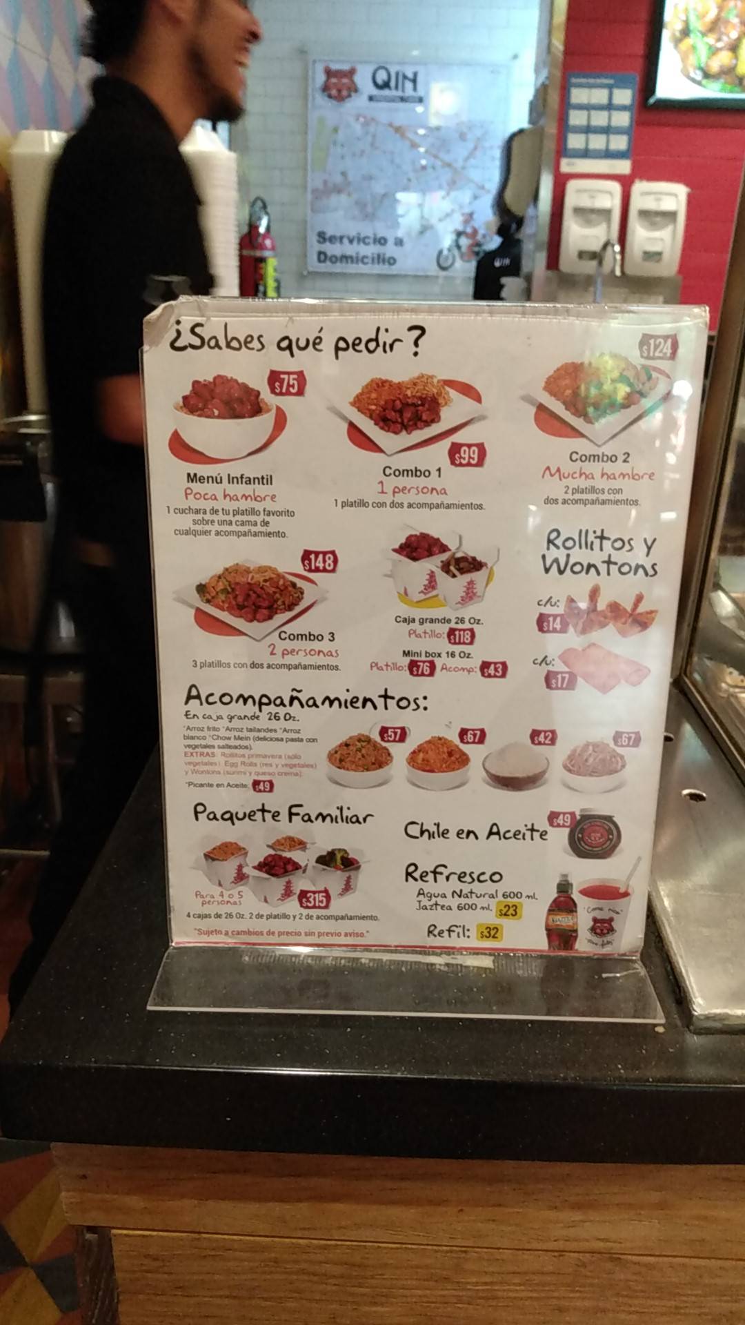 Carta Del Restaurante Qin Oriental Food Zapopan Avenida Guadalupe