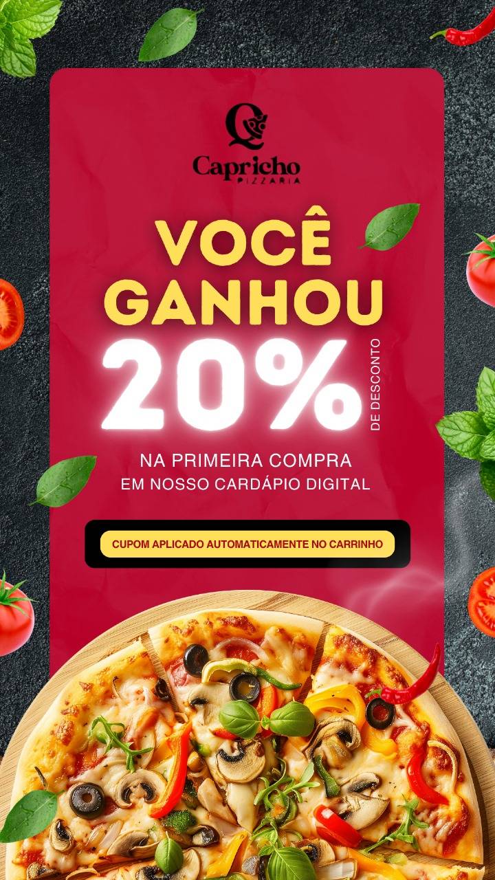 Que Capricho Pizzaria cardápio