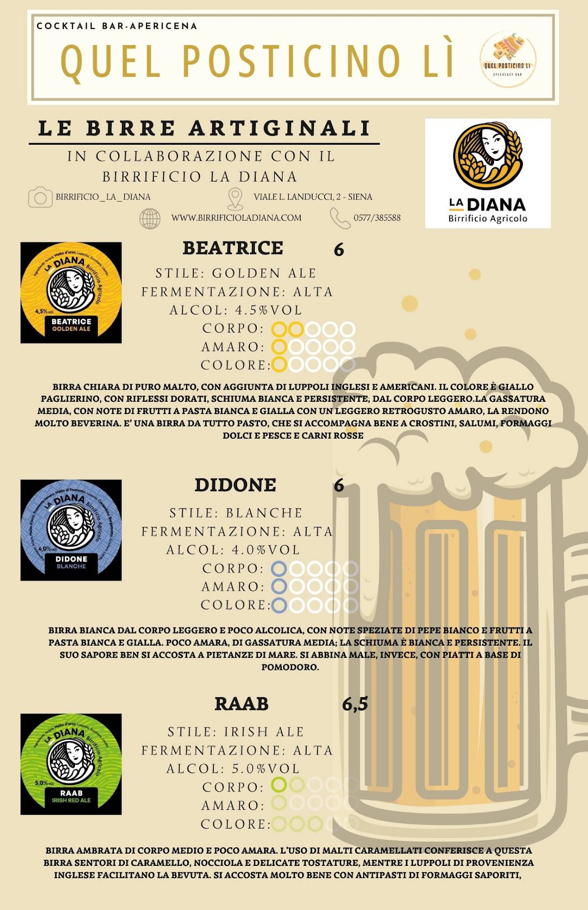 Menu di Quel Posticino Lì 