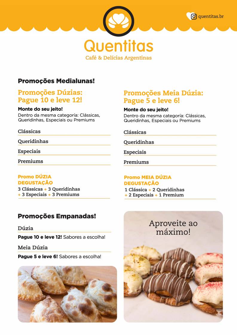Quentitas Café & Delícias Argentinas cardápio