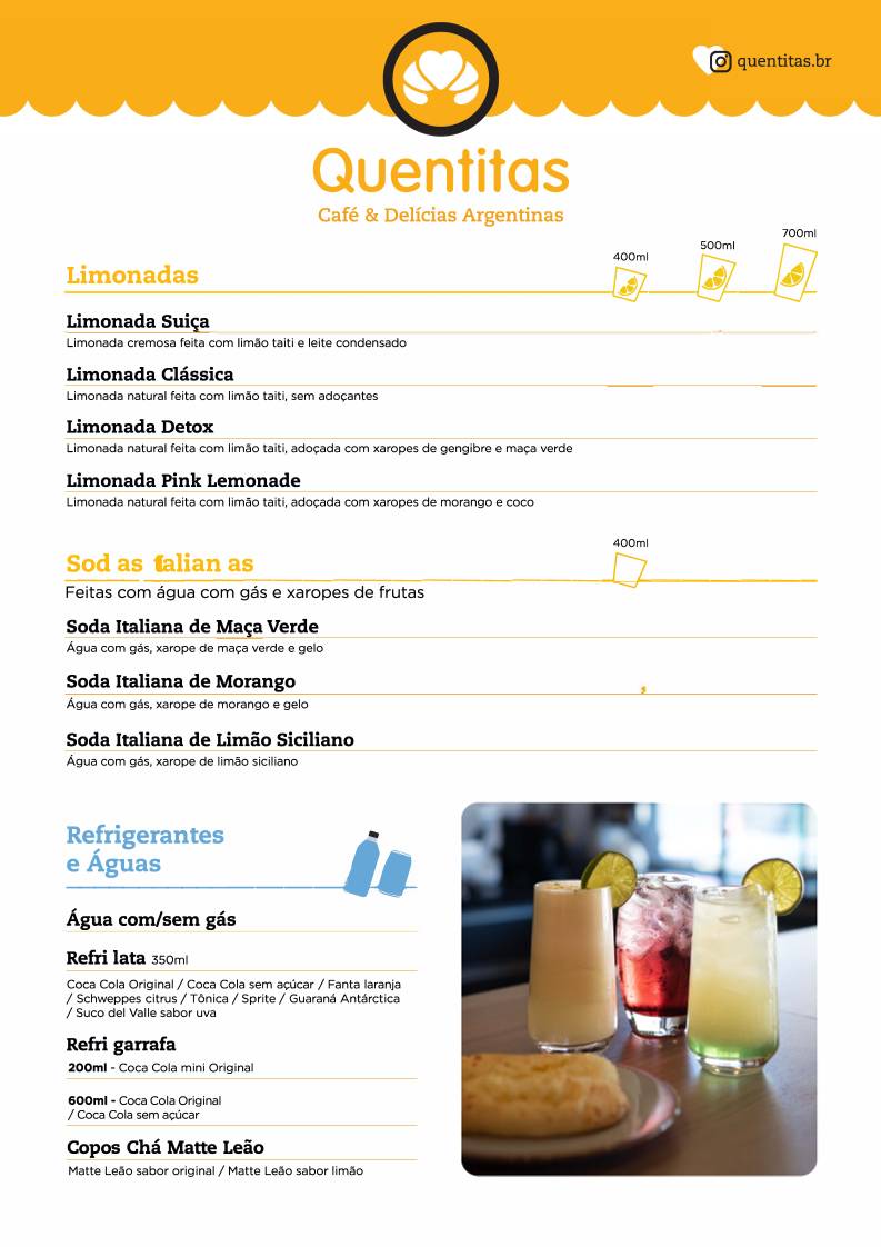 Quentitas Café & Delícias Argentinas cardápio