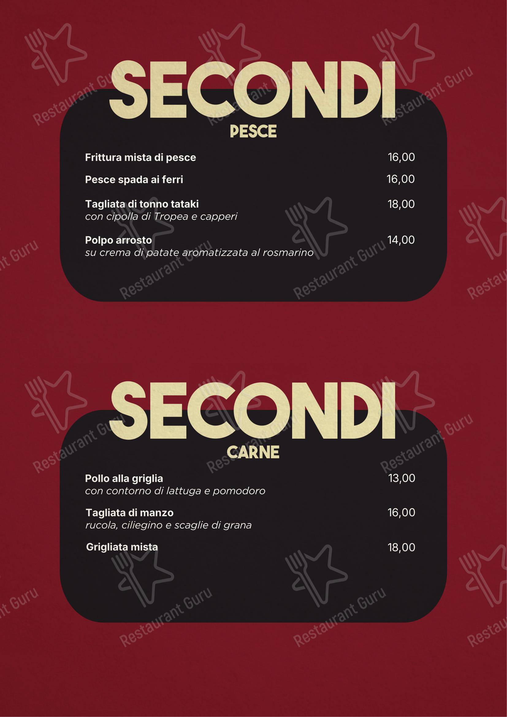 Menu per Pizzeria Queto in Città in Agrigento