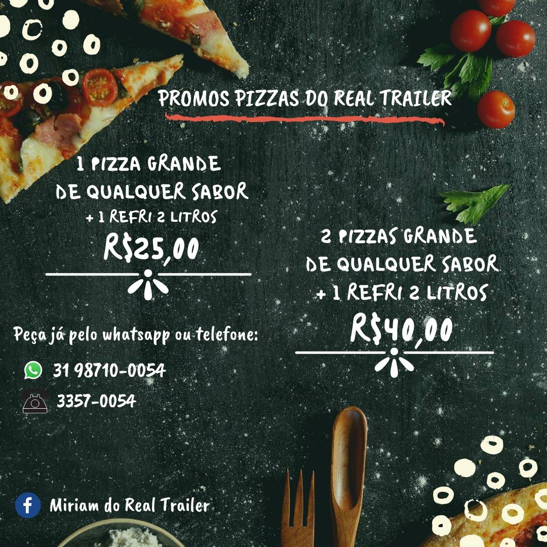 REAL TRAILER cardápio