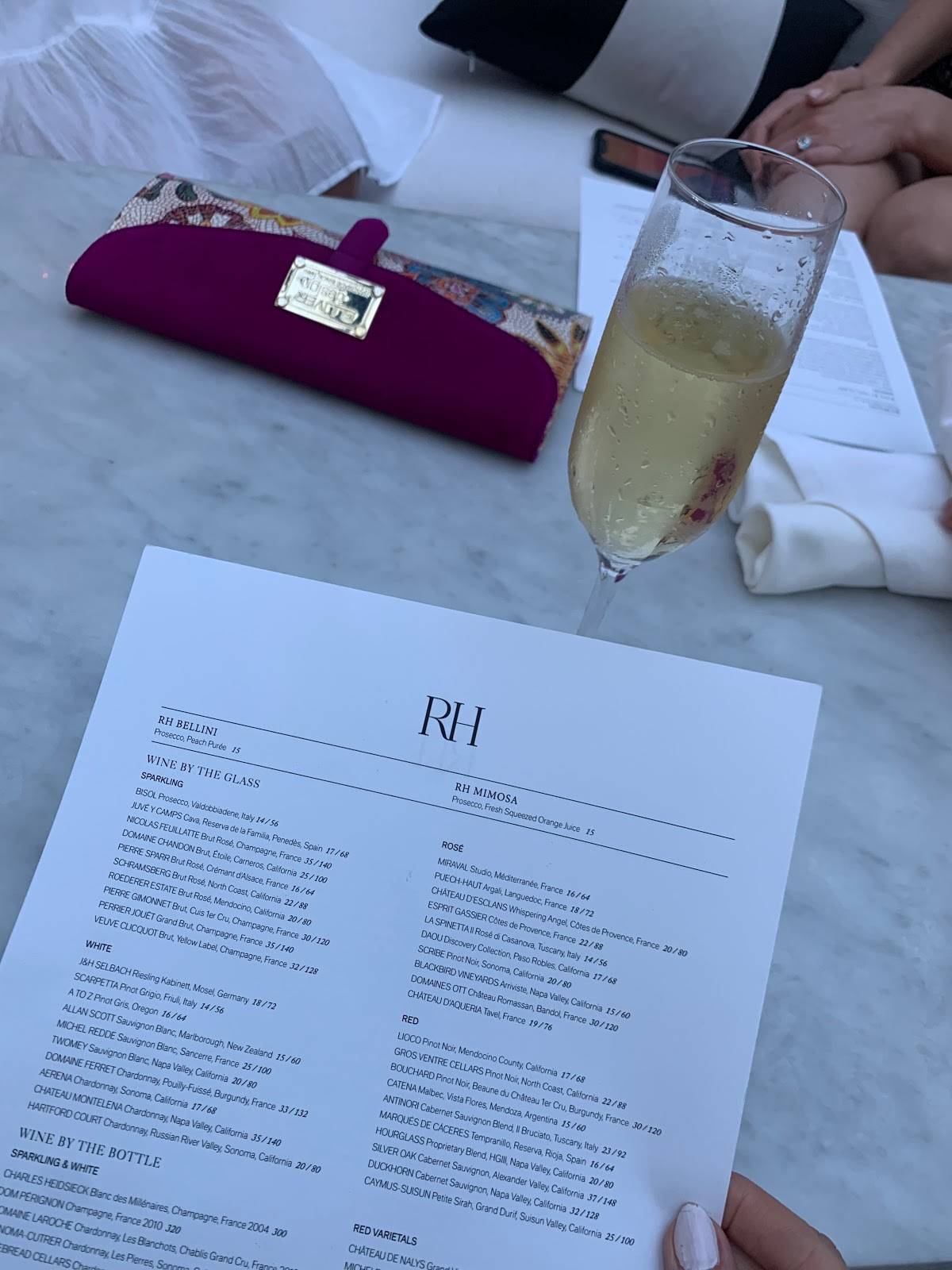 Menu at RH Rooftop Restaurant West Palm, West Palm Beach