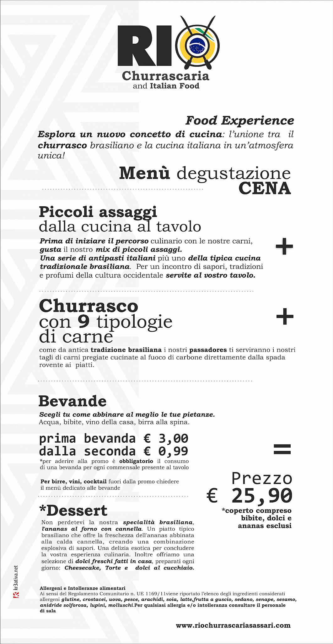 Menu di RIO Churrascaria 