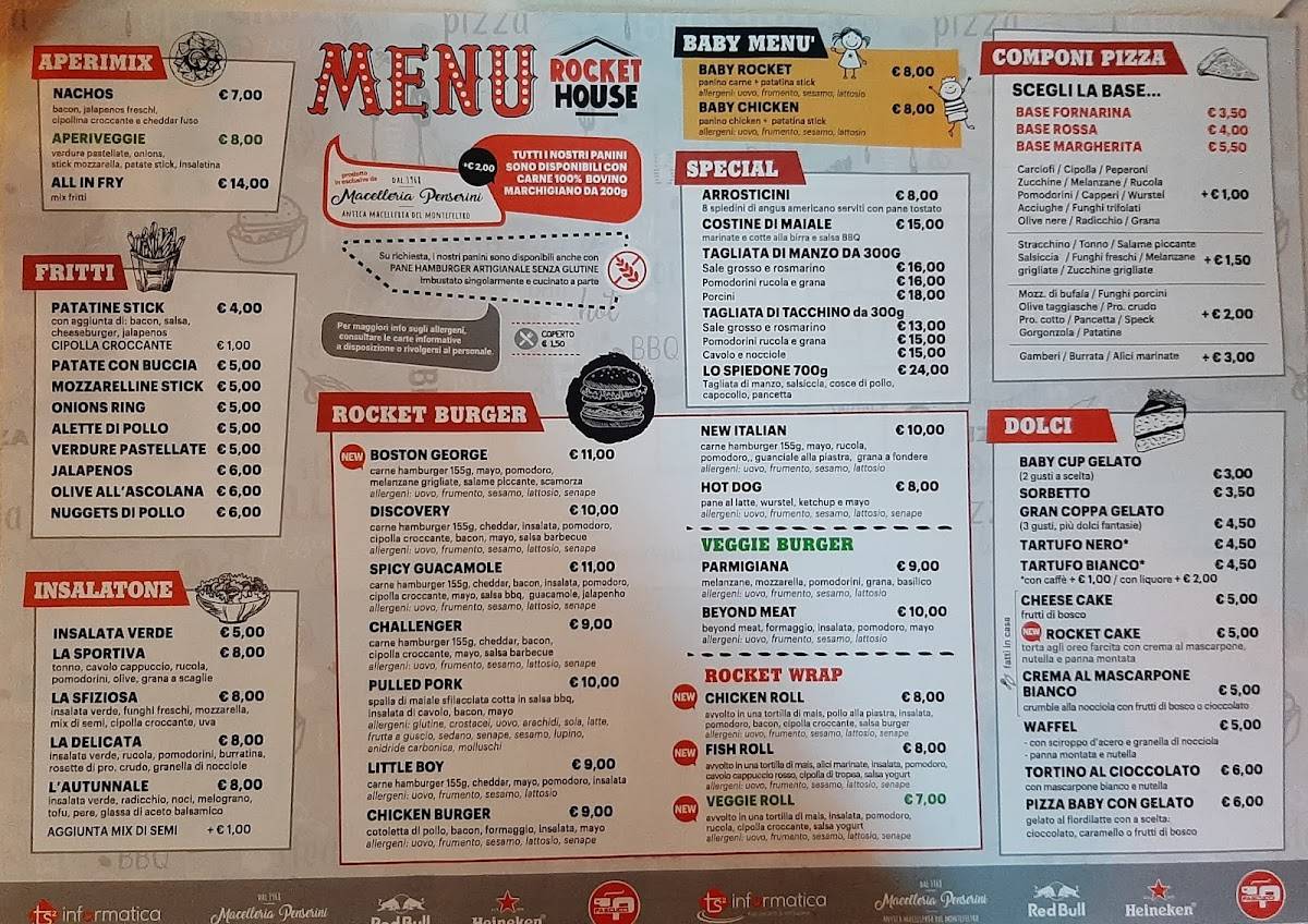 Menu di ROCKET HOUSE 