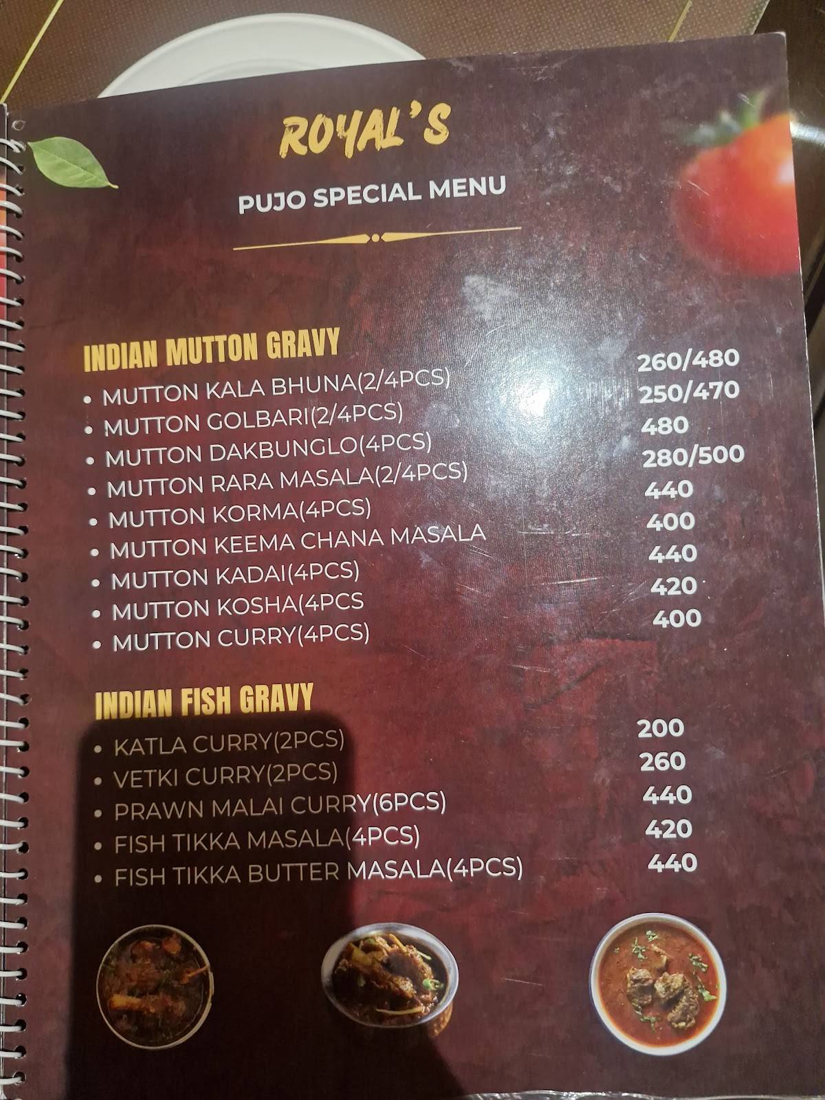 ROYAL'S MULTICUISINE - Restaurant in Naihati, Chinese restaurant in naihati, tandoor restaurant menu