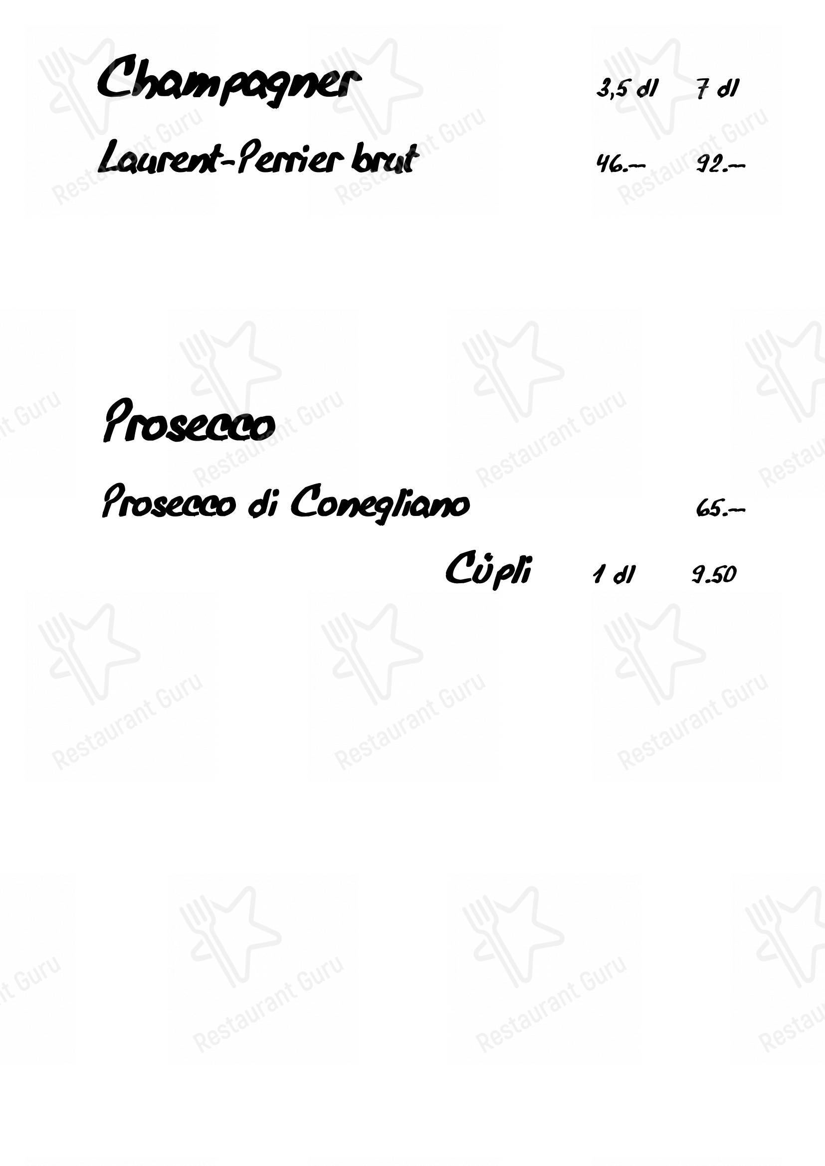 Menu di Raclette Stube - Крафт меню