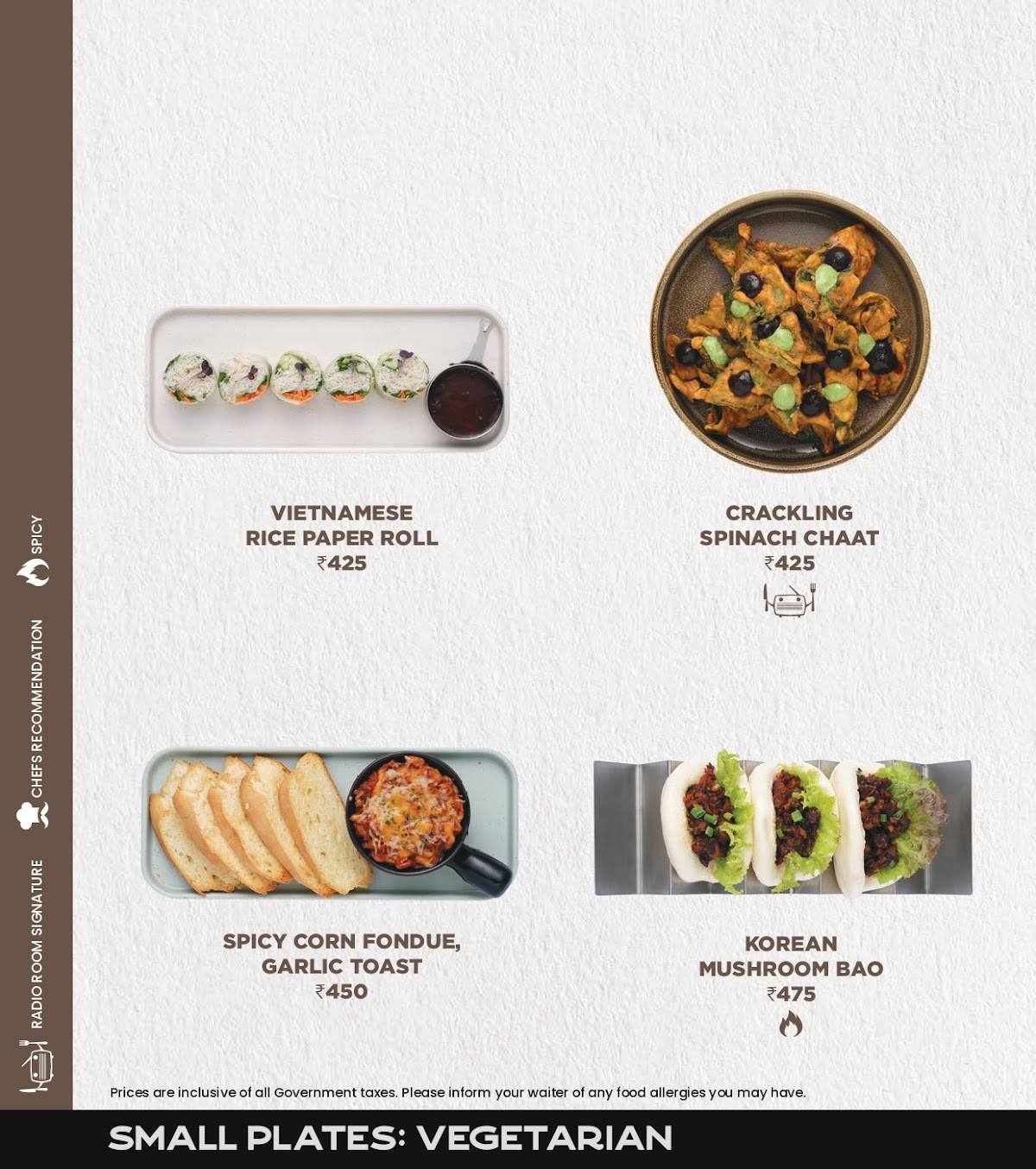 Radio Room Coimbatore menu